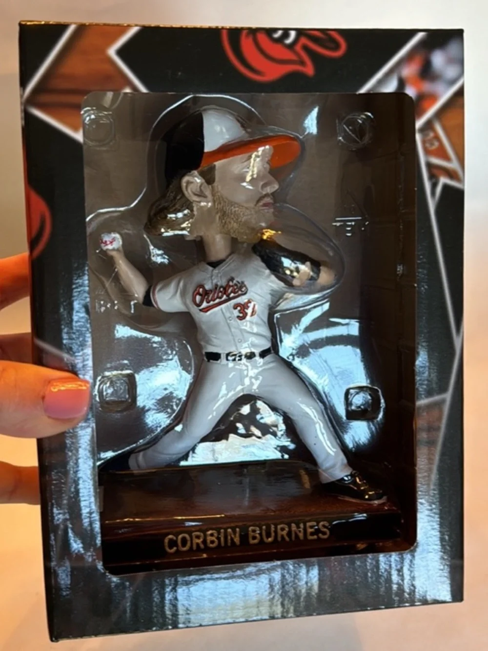 BDA MLB Baltimore Orioles Corbin Burnes Bobblehead Doll NIB Collectors Item